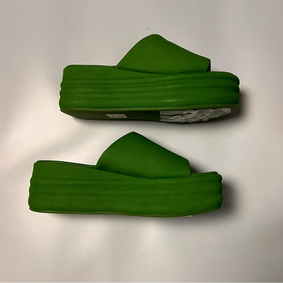 Free People Shoes - Free People Harbor Flatform Kelly Green Shoe
